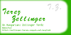 terez zellinger business card